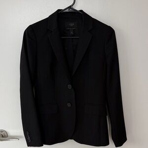 J. Crew Black Women's Two-Button Tailored Blazer
